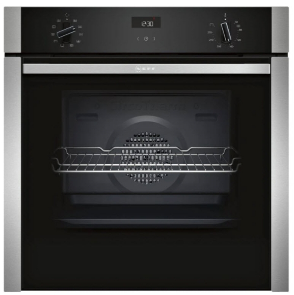 Picture of Neff B3ACE4HN0B N50 CircoTherm Single Oven SlideAway Door – STAINLESS STEEL