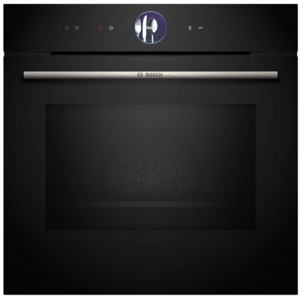 Picture of Bosch HRG7764B1B Series 8 Pyrolytic Multifunction Steam Single Oven – BLACK
